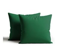 Snug City Waterproof Outdoor Garden Patio Cushion Cover & Inner Square Pack Of 2 in Dark Green | Size: 60 cm x 60 cm Snug City Dark Green 60 cm x 60 cm