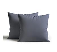 Snug City Waterproof Outdoor Garden Patio Cushion Cover & Inner Square Pack Of 2 in Dark Grey | Size: 60 cm x 60 cm Snug City Dark Grey 60 cm x 60 cm