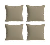 Snug City Waterproof Outdoor Garden Patio Cushion Cover & Inner Square Pack Of 4 in Beige | Size: 60 cm x 60 cm Snug City Beige 60 cm x 60 cm