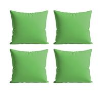 Snug City Waterproof Outdoor Garden Patio Cushion Cover & Inner Square Pack Of 4 in Light Green | Size: 45 cm x 45 cm Snug City Light Green 45 cm x 45 cm