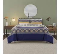 Snug City Zig Zag Complete Bedding Set Duvet Cover Set Pillowcase Fitted Sheet | Size: Double Snug City Multicolor Double