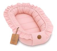 Snug Cocoon for Baby - Newborn Nest Soft Portable Warm and Cosy | Lovely Gift in Cot Toddler Bed Crib Moses Basket Nursery and Travel - soft snug warm Boys Girls Cotton Dirty Pink