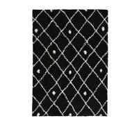 Snug Collection Nomadic Shaggy Rugs - I044A THE RUGS Black 160cm x 230cm