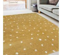 Snug Collection Spotty Shaggy Rugs - R467A THE RUGS Yellow 80cm x 150cm