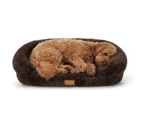 Snug Comfy Orthopaedic Pet Bed - Washable Dog Cat Bed - Brown - Large