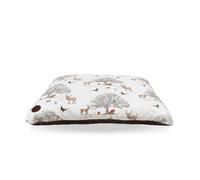 Snug & Cosy Pets Snug And Cosy Pets Woodland Lounger Cushion Reversible Dog Bed Cream Print Medium 90Cm