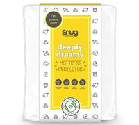 Snug Deeply Dreamy Mattress Protector - Super Soft Quilted Mattress Pad Cover with 25cm Extra Deep Fitted Skirt - Machine Washable and Hypoallergenic - King Size - 200 x 150cm, White