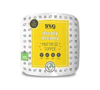 Sealy Deeply Full Mattress Topper - Soft Luxury Thick Mattress Pad with Premium Hollowfibre Fibadown Fibres, Breathable Mesh Sides and Elasticated Straps Designed to Transform Your Mattress, Single
