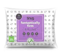 Snug Fantastically Firm Pillows 4 Pack - Pack of 4 Firm Support Side Sleeper Bed Pillows with Supportive Core for Neck and Shoulder Pain Relief - Eco Friendly and Hypoallergenic - 4 Pack