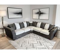 Snug Furniture Bella 2C2 Large Corner Black & Grey