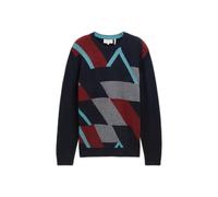 Snug Knit Patterned Blanket Tom Tailor Bleu S
