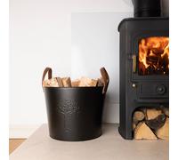 Snug Mulberry Large Leather Handle Log Bucket