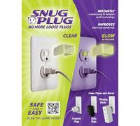 Snug Plug DRM Bundle - Glow in the Dark, 110V, Type G, 2-Pole, Wall Outlet Plug Retainer - Lifetime Money Back Guarantee