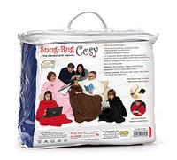 Snug Rug Cosy Blanket With Sleeves GENUINE SnugRug Sleeved Blankets Super Soft 160gsm Fleece Soft Fabric Oversized Sleeves and Pouch Pocket Adults Size (Navy)