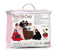 Snug Rug Cosy Blanket With Sleeves GENUINE SnugRug Sleeved Blankets Super Soft 160gsm Fleece Soft Fabric Oversized Sleeves and Pouch Pocket Adults Size (Pink)