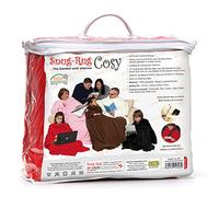 Snug Rug Cosy, Fleece Blanket With Sleeves and a Handy Pouch Pocket - RED