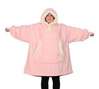 Snug Rug The Eskimo Blanket Hoodie Sweatshirt Hooded Blankets Super Soft Warm Premium Sherpa Fleece - Oversized Adults One Size Fits All Unisex Mens Women Hoody Jumper Sweater