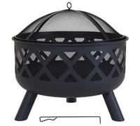 Snug Salvador Fire Pit Metal Outdoor Fire Pit with Mesh Cover