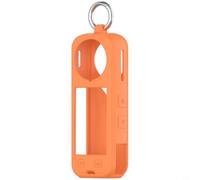 Snug Silicone Protective Cover for Insta360 X5, Balancing Style with Essential Protection (Orange)