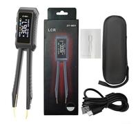 Snugawarm Digital LCR Meter Tweezers Intelligent Tester for SMD Resistors Inductors Capacitors Multi-Frequency 100Hz-10kHz Type-C Charge Portable Lab Tool(ZT-MD1)