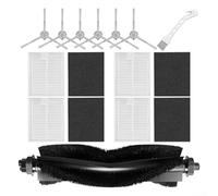 Snugawarm For Eufy L50 L60 Vacuum Cleaner Accessory Set 6 Side Brushes 1 Roller Brush 4 Filters ABS Replacement Parts For Effective Cleaning