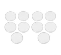 Snugawarm Transparent Plastic Coin Collecting Box - 10-Pack Storage Capsule For Coins, Medals & Tokens, 70Mm Inner Diameter, For Ring Gasket Coin Holder(2)