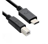 Snugawarm USB C To USB B Printer Cable For HP For Canon For OTG Adapter For Mobile Phone Printing High Speed Copper Data Cord Scanner Accessory Black (2m)