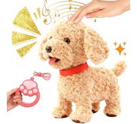 Snugeasy 2026 Froplay Dog Lifelike Toy, Interactive Wuffy Robot Dog with Touch Sensing Voice Mimic Leash Remote Soft Fur for Kids, Battery Powered (1PC)