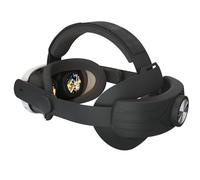 Snugeasy Head Strap Compatible with Meta Quest 3 with 8000mAh Battery VR Accessories for Quest 3 Comfort Adjustable Elite Strap with RGB Light (Black-Without Battery)