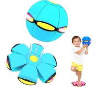 Snugeasy Magic Meta Ball, Magic Flying Ball, 2-in-1 Bouncing Flying Saucer Toy Glow Balls Game with 6 LED Lights, Parent-Child Interaction (05)