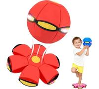 Snugeasy Magic Meta Ball, Magic Flying Ball, 2-in-1 Bouncing Flying Saucer Toy Glow Balls Game with 6 LED Lights, Parent-Child Interaction (01)