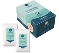 Snugell Breast Pump Cleaning Wipes - 10 Wipes per Sachet, 12 Sachets per Box - Alcohol-Free, Lint-Free, Unscented, Safe for Pump Parts, Shields, Bottles, and Accessories - Travel-Friendly