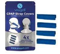 Snugell CPAP Headgear Strap Covers (4-Pack) - Blue Color - Universal CPAP Mask Cushions- Soft Fleece Fabric to Reduce Pressure and Improve Comfort - Perfect for Enhanced Sleep Quality & Skin Protector