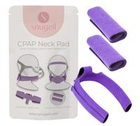 Snugell CPAP Headgear Strap Covers & Neck Pad Cushion (Purple) - Ultra-Soft Fleece CPAP Mask Cushion for Comfort & Skin Protector - Ergonomic Design for All Major Brands -Provides Ultimate Comfort