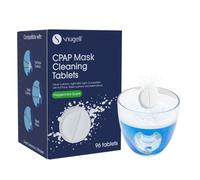 Snugell CPAP Mask Cleaning Tablets - 96 Effervescent Tablets for Full Face Masks, Nasal Cushions & Pillows - Deep Cleans & Deodorizes, Ensuring Effective Nightly Cleaning for Optimal CPAP Hygiene
