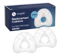 Snugell CPAP Replacement for ResMed AirFit N20 Nasal Cushion - 2-Pack - Designed for Nasal CPAP Mask - Soft, Contoured Seal for Enhanced Comfort and Minimal Leaks - CPAP Accessory (Medium)