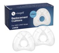 Snugell CPAP Replacement for ResMed AirFit N20 Nasal Cushion - 2-Pack - Designed for Nasal CPAP Mask - Soft, Contoured Seal for Enhanced Comfort and Minimal Leaks - CPAP Accessory (Large)