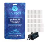 Snugell Disposable CPAP Filters - 52-Pack - Compatible with ResMed AirSense 10, AirCurve 10, and S9 Series Machines - One-Year Supply for Travel & Home Use - Ensures Superior Air Filtration Efficiency