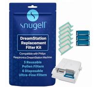 Snugell Dreamstation CPAP Filters - 9-Pack (3 Reusable + 6 Disposable) - Universal Replacement Filters for Philips Respironics CPAP Machines, Ensures Clean Air for Better Sleep Therapy - Made in USA