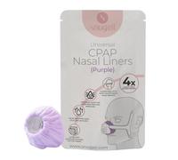 Snugell Universal CPAP Nasal Mask Liners (4-Pack) - Purple - Ultra-Soft Fabric for Major CPAP Nasal Mask Compatibility - Reusable & Washable Cushion Covers for 6-Month Supply - Reduces Skin Irritatio