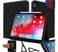 Snugg iPad Mini 6 Case (2021-6th Gen), Flip Stand Protective Cover Leather iPad Mini Case - Blackest Black