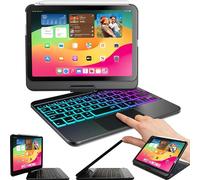Snugg iPad Mini Keyboard Case, Wireless Backlit Touchpad Bluetooth apple iPad Mini 7 Keyboard Case 360 degree Rotatable iPad Mini Case with Keyboard - Black