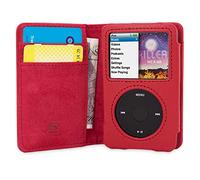 Snugg iPod Classic Case, Leather Flip iPod 7th Generation Case Executive Apple iPod Case Cover Wallet - iPod Case 7th Generation Legacy Series - Red