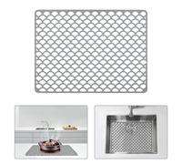 Snuggery Silicone Sink Protector 16"x12", Heat Resistant Non-slip Dishwasher Suitable, Sink Mat for Bottom of Farmhouse Kitchen Stainless Steel Sink