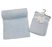 Snuggle Baby Baby Waffle Super Soft Shawl Wrap Blanket Sky Blue 950S