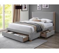 Snuggle Beds Chloe Storage Bed - Grey Silver - King