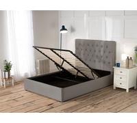 Snuggle Beds Elizabeth Ottoman Storage Bed - Stone Grey - Double