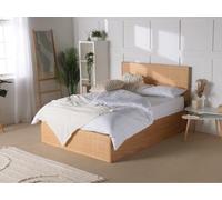 Snuggle Beds Raphael Rattan Ottoman Storage Bed - Oak - King