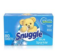 Snuggle Fabric Softener Dryer Sheets, Blue Sparkle, 80 Count