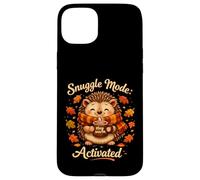 Snuggle Mode Hedgehog Cozy Fall Cartoon Animal Case for iPhone 15 Plus